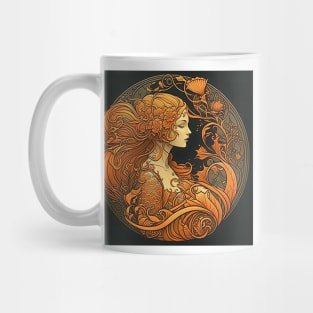 Tangerine Mermaid Mug